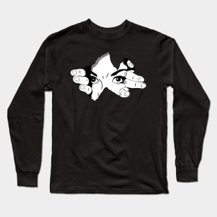 Human eye and hand Long Sleeve T-Shirt